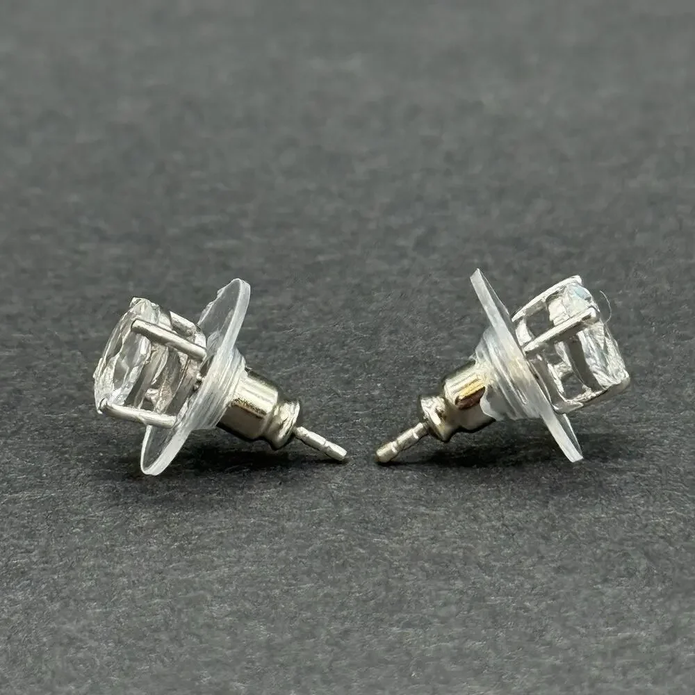 316L Surgical Stainless Steel Ring Size 6 Pendant Earrings Clear Crystal Lot